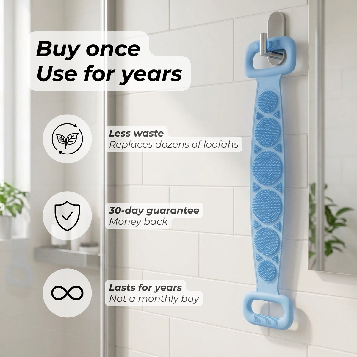 Bloop | Silicone Back Scrubber